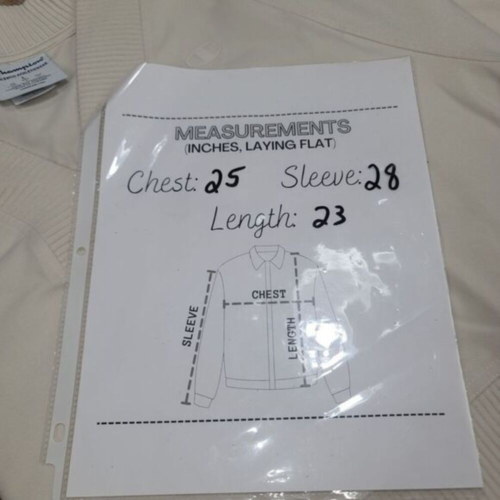 Champion Women's Rib Mix V-Neck Cropped Polo‎ Sweater Quite Luxury Preppy  L - Picture 6 of 8